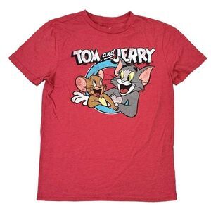 Tom and Jerry Officially Licensed Graphic Soft Jersey T-Shirt Mens Size Medium